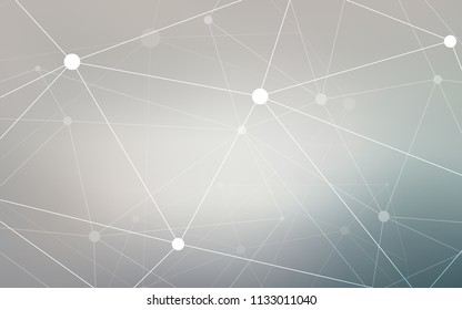 Light Gray vector background with dots and lines. Modern abstract colorful illustration with spheres and lines. Pattern can be used for ads, leaflets.