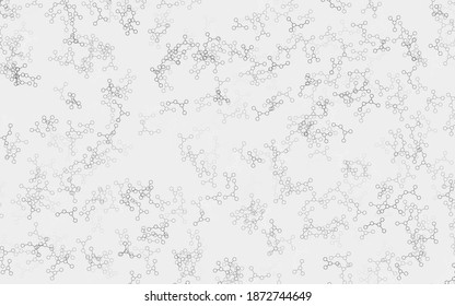Light Gray vector background with forms of artificial intelligence. Shining illustration with AI shapes on abstract template. Smart design for promotion of bid data.