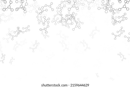 Light Gray vector background with forms of artificial intelligence. Shining colorful illustration with real structure of AI. Template for ads of intellect, innovations.