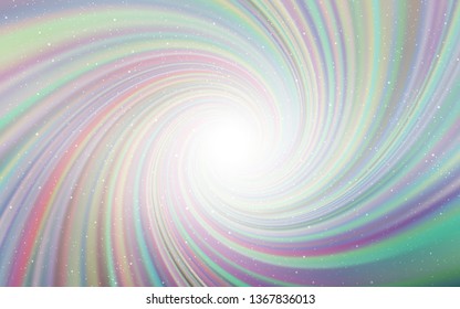 Light Gray vector background with galaxy stars. Space stars on blurred abstract background with gradient. Pattern for futuristic ad, booklets.