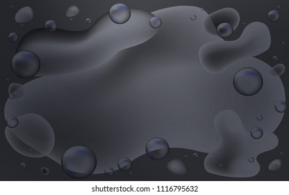 Light Gray vector background with lava shapes. A completely new color illustration in memphis style. A completely new memphis design for your business.