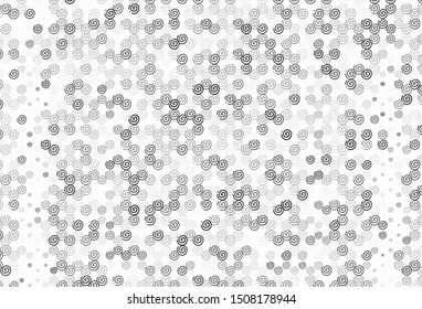 Light Gray vector background with lines. Creative illustration in halftone style with gradient. Abstract style for your business design.