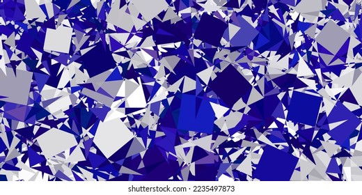 Fondo vectorial Gris claro con formas poligonales. Ilustración con formas triangulares coloridas abstractas. Material de las páginas de aterrizaje.