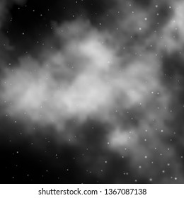 Light Gray vector background with small and big stars. Colorful illustration in abstract style with gradient stars. Best design for your ad, poster, banner.