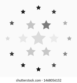 Light Gray vector background with small and big stars. Modern geometric abstract illustration with stars. Pattern for websites, landing pages.