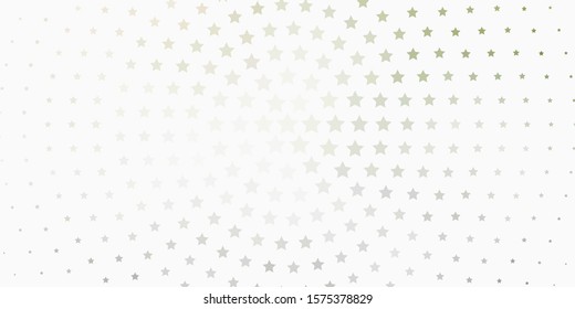 Light Gray vector background with small and big stars. Colorful illustration with abstract gradient stars. Design for your business promotion.