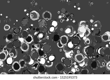 Light Gray vector background with spots. Beautiful colored illustration with blurred circles in nature style. Pattern for textures of wallpapers.