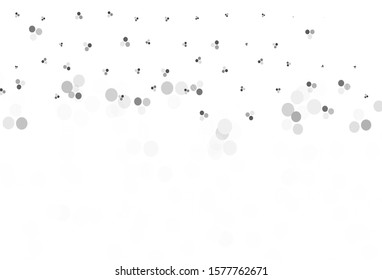 Light Gray vector background with spots. Blurred decorative design in abstract style with bubbles. Pattern for textures of wallpapers.