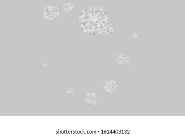 Light Gray vector background with spots. Blurred decorative design in abstract style with bubbles. New template for your brand book.