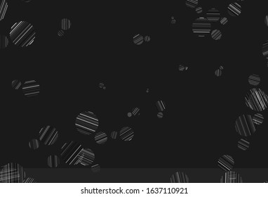 Light Gray vector background with spots. Glitter abstract illustration with blurred drops of rain. Pattern for futuristic ad, booklets.