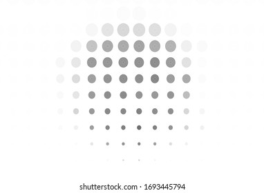 Light Gray vector background with spots. Blurred decorative design in abstract style with bubbles. Pattern for futuristic ad, booklets.
