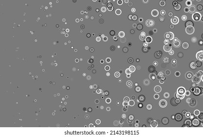Light Gray vector background with spots. Blurred bubbles on abstract background with colorful gradient. New template for your brand book.