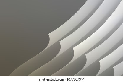 Light Gray vector background with straight lines. Lines on blurred abstract background with gradient. Template for your beautiful backgrounds.
