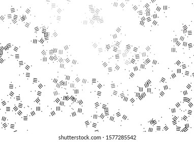 Light Gray vector background with stright stripes, dots. Lines on blurred abstract background with gradient. Pattern for your busines websites.