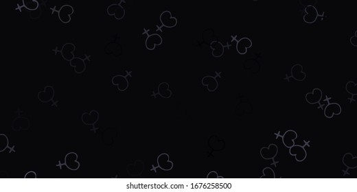 Light Gray vector background with woman symbols. Simple design in abstract style with women’s rights activism. Simple design for your web site.