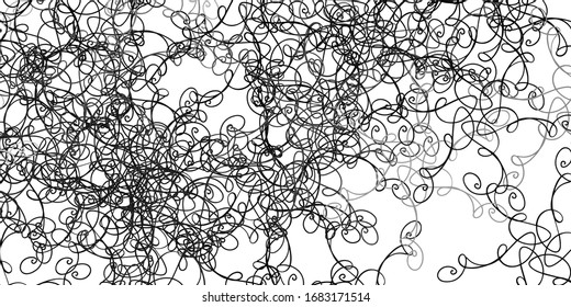 Light Gray vector background with wry lines. Colorful illustration, which consists of curves. Smart design for your promotions.