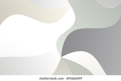 Light Gray vector bandy template. Brand-new colored illustration in blurry style with gradient. The best blurred design for your business.