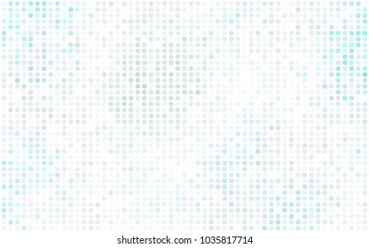 Light Gray vector banner with circles, spheres. Abstract spots. Background of Art bubbles in halftone style with colored gradient.