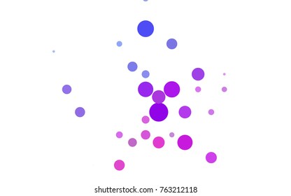 Light Gray vector banner with circles, spheres. Abstract spots. Background of Art bubbles in halftone style with colored gradient.