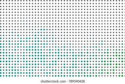 Light Gray vector banner with circles, spheres. Abstract spots. Background of Art bubbles in halftone style with colored gradient.