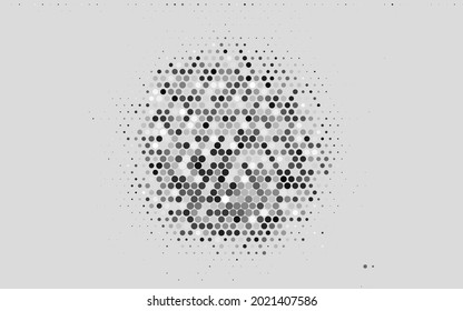 Light Gray vector Blurred decorative design in abstract style with bubbles. Blurred bubbles on abstract background with colorful gradient. Elegant design for wallpapers.