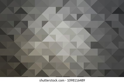 Light Gray vector blurry triangle template. Brand-new colored illustration in blurry style with gradient. A completely new design for your business.