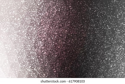 Light Gray vector christmas polygon background. Low poly Illustration consisting of triangles with snowflakes. Texture background of New Year celebration.