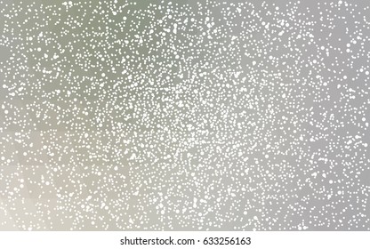 Light Gray vector christmas postcard low polygon background. Illustration consisting of triangles. Abstract triangular polygonal origami or crystal design of New Year celebration.
