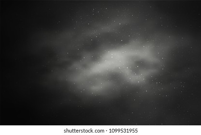 Light Gray vector cover with astronomical stars. Blurred decorative design in simple style with galaxy stars. Pattern for astronomy websites.