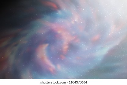 Light Gray vector cover with astronomical stars. Space stars on blurred abstract background with gradient. Pattern for astrology websites.