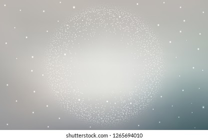 Light Gray vector cover with astronomical stars. Glitter abstract illustration with colorful cosmic stars. Pattern for astrology websites.