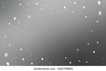 Light Gray vector cover with beautiful snowflakes. Modern geometrical abstract illustration with crystals of ice. The pattern can be used for year new  websites.
