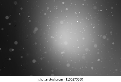 Light Gray vector cover with beautiful snowflakes. Shining colored illustration with snow in christmas style. New year design for your ad, poster, banner.