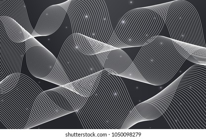 Light Gray vector cover with happy holiday ribbons. Confetti on blurred abstract background with colorful gradient. New design for ad, poster, banner of your Party.
