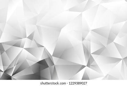 Light Gray vector cover in polygonal style. Illustration with set of colorful triangles. Pattern can be used for websites.