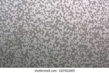 Light Gray vector cover in polygonal style. Illustration with set of colorful triangles. Best design for your ad, poster, banner.