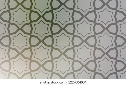 Light Gray vector cover with small and big stars. Stars on blurred abstract background with gradient. Pattern for websites, landing pages.