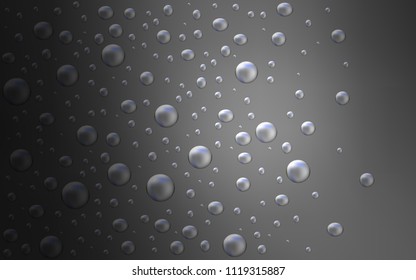 Light Gray vector cover with spots. Blurred decorative design in abstract style with bubbles. Beautiful design for your business natural advert.