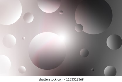 Light Gray vector cover with spots. Abstract illustration with colored bubbles in nature style. Pattern can be used for beautiful websites.