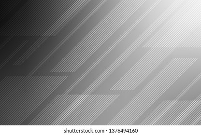 Light Gray vector cover with stright stripes. Blurred decorative design in simple style with lines. Pattern for ads, posters, banners.