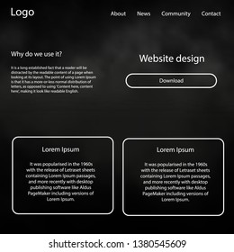 Light Gray vector design ui kit with universe stars. Colorful ui/ux kit with header consisted of clouds & stars. Modern template for your landing page.