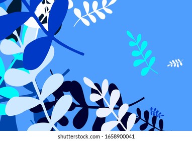 Light Gray vector doodle background with leaves. Colorful abstract illustration with leaves in doodle style. New template for your brand book.