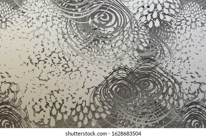 Light Gray vector doodle blurred template. Sketchy doodles with flowers on blurred background. The elegant pattern can be used as a part of a brand book.