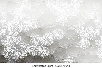 Light Gray vector doodle bright template. Brand-new colored illustration in blurry style with flowers. A new texture for your design.