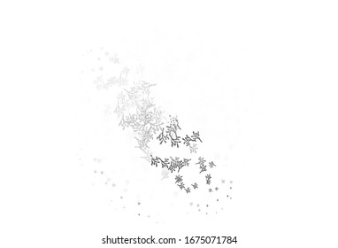 Light Gray vector doodle texture with branches. Illustration with doodles on abstract template. Brand new style for your business design.