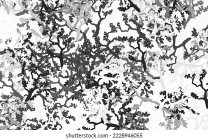 Vector Gris claro de fondo elegante con hojas, ramas. Ilustración de colores brillantes con hojas y ramas. Nueva plantilla para tu libro de marcas.