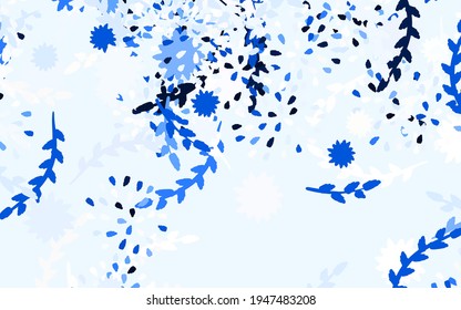 Light Gray vector elegant pattern with flowers Sketchy doodle flowers on white background. Hand painted design for web, leaflets.