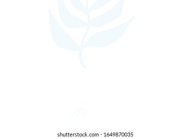 Light Gray vector elegant wallpaper with leaves. New colorful illustration in doodle style with leaves. The best design for your business.