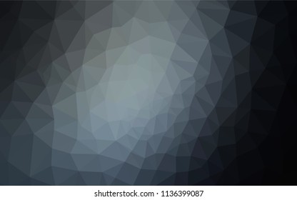 Light Gray vector gradient triangles template. A sample with polygonal shapes. Polygonal design for your web site.
