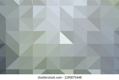 Light Gray vector gradient triangles template. Polygonal abstract illustration with gradient. Best triangular design for your business.